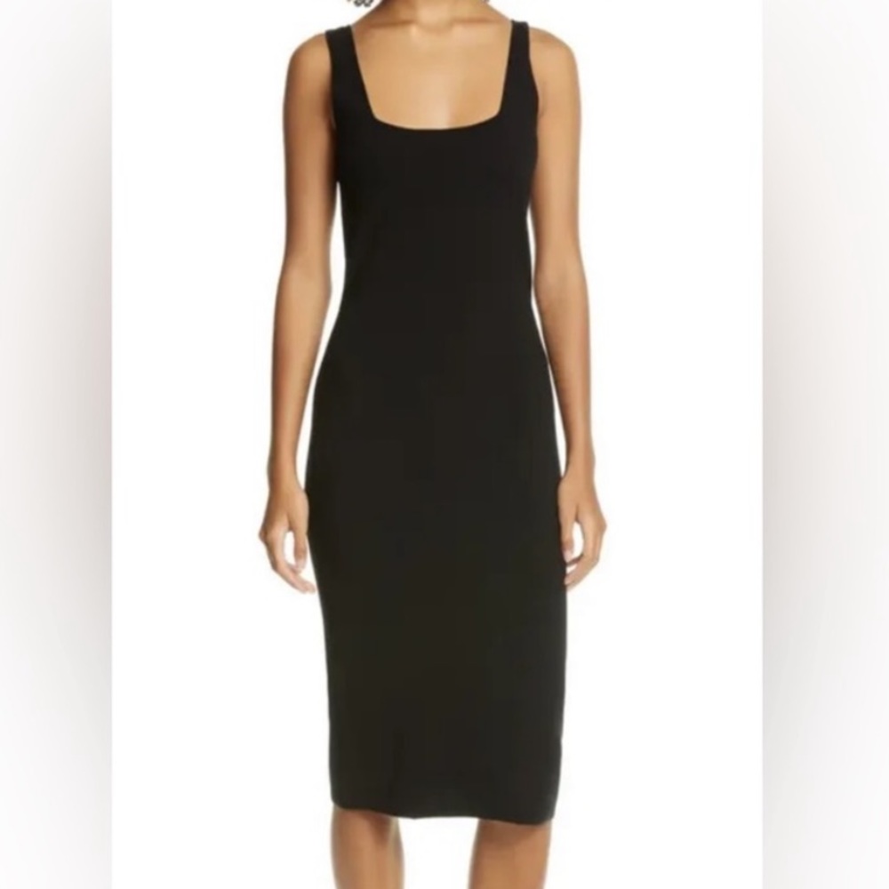 Vince black knit dress